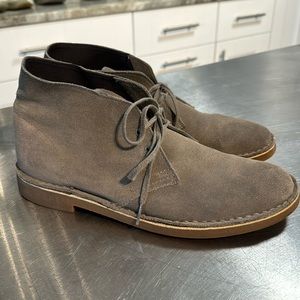 Clarks Gray Suede Boots